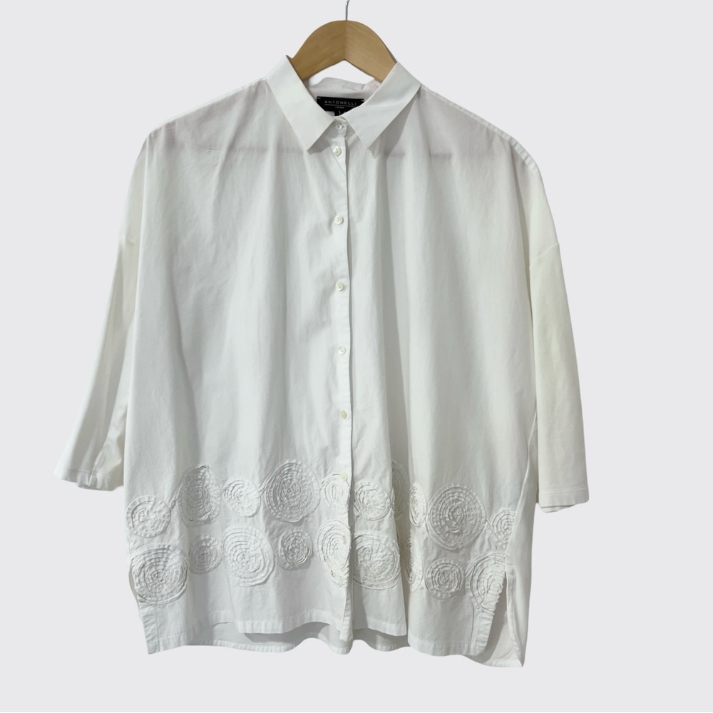 Antonelli Firenze White Button Down Shirt IT44 / M ($430)